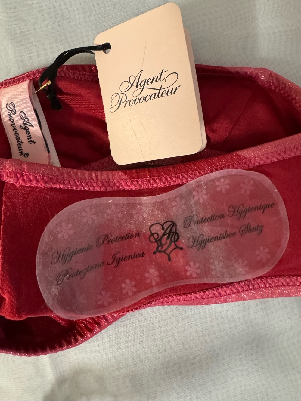 Agent Provocateur 💯% Authentic ELSPEH BIKINI PINK/RED HEART Set - NWT - Size 2 - Picture 6 of 12